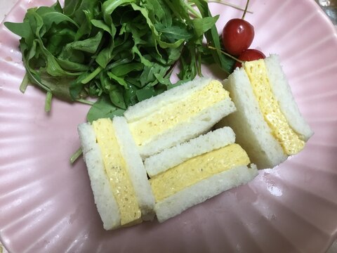 電子レンジで出汁巻卵サンドイッチ